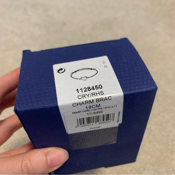 Swarovski crystal pink cord bracelet - Picture 5 of 7